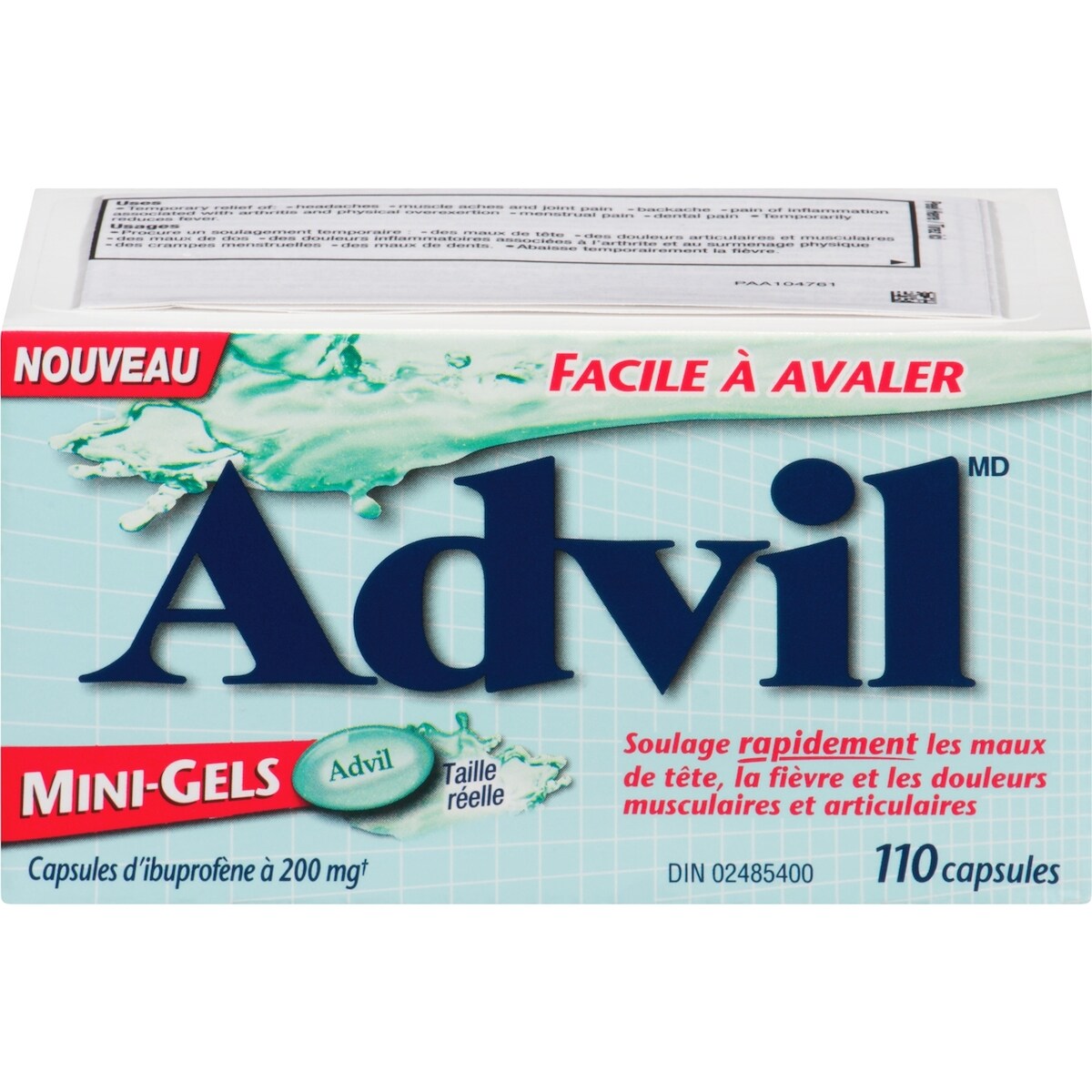 Capsules d'Ibuprofène à 200 mg Mini-Gels 110 Capsules