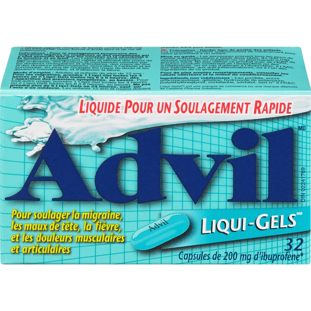 Capsules de 200 mg d'Ibuprofène 32 Liqui-Gels
