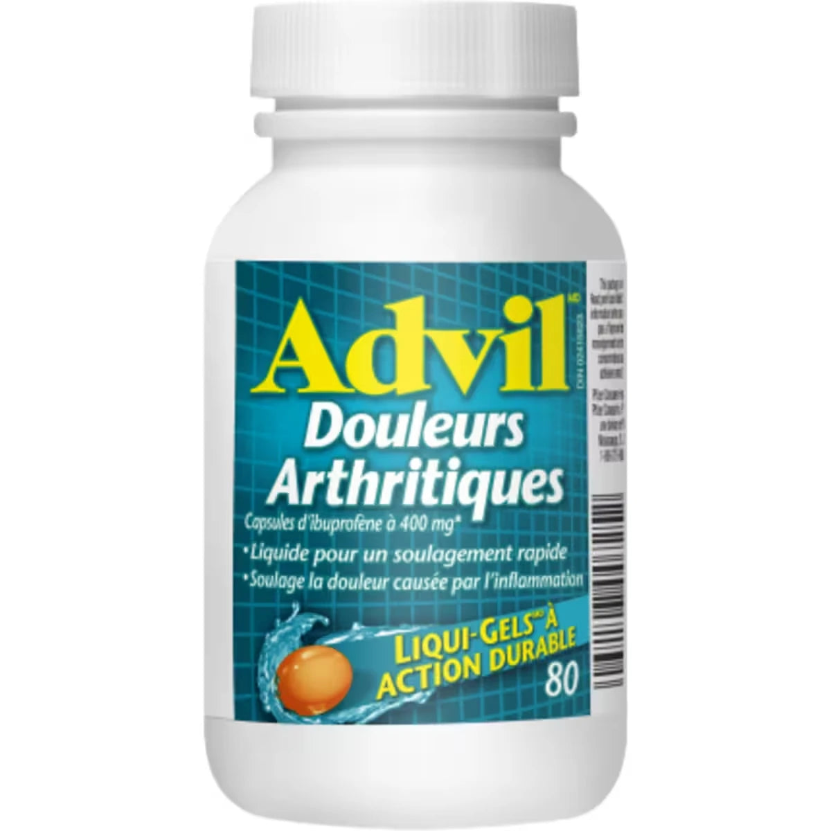 Douleurs arthritiques Extra-fort, pour soulager la douleur due à l’inflammation, 400 mg d’ibuprofène, flacon de 80