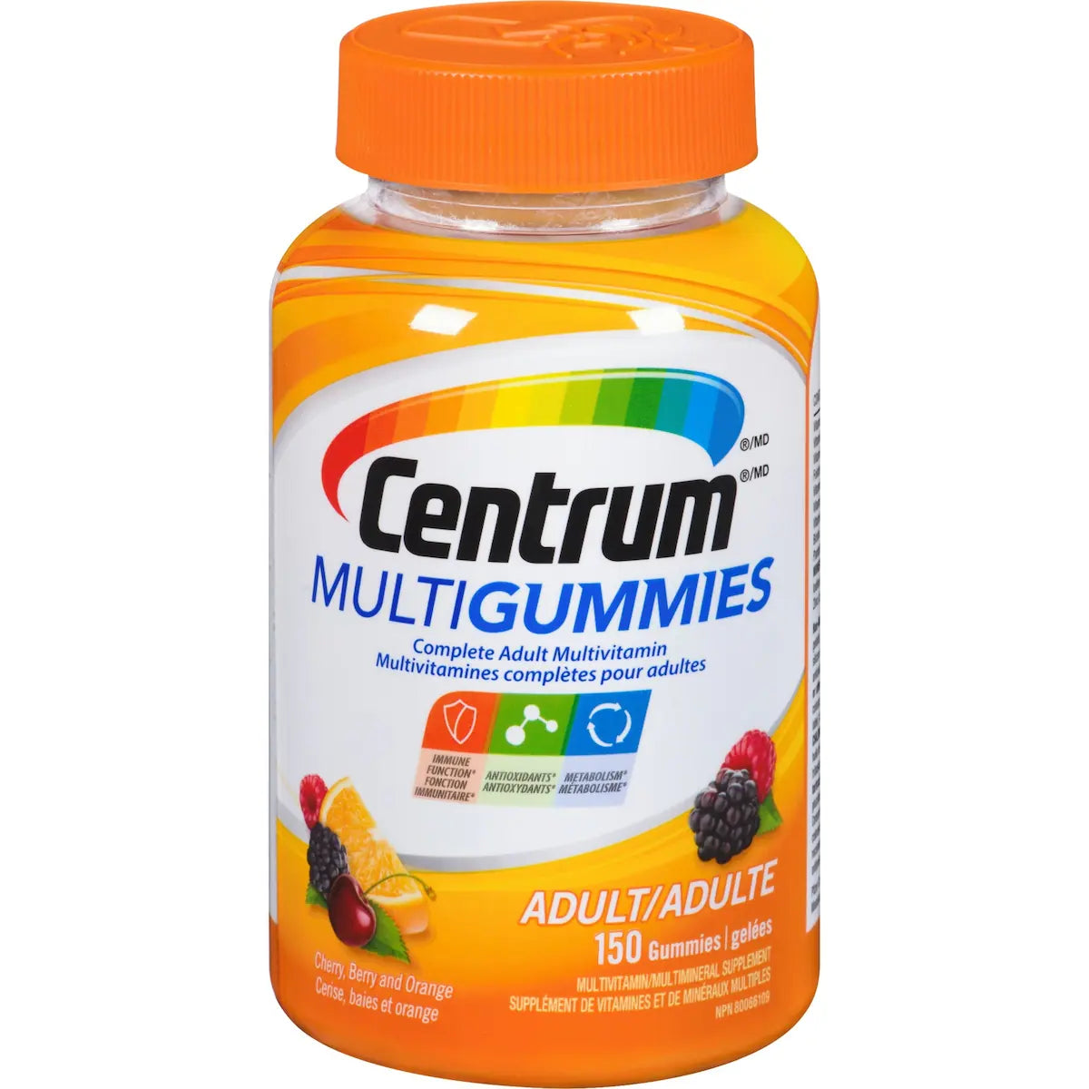MultiGummies, une multivitamine gélifiée formulée pour les adultes, en format de 150 comprimés