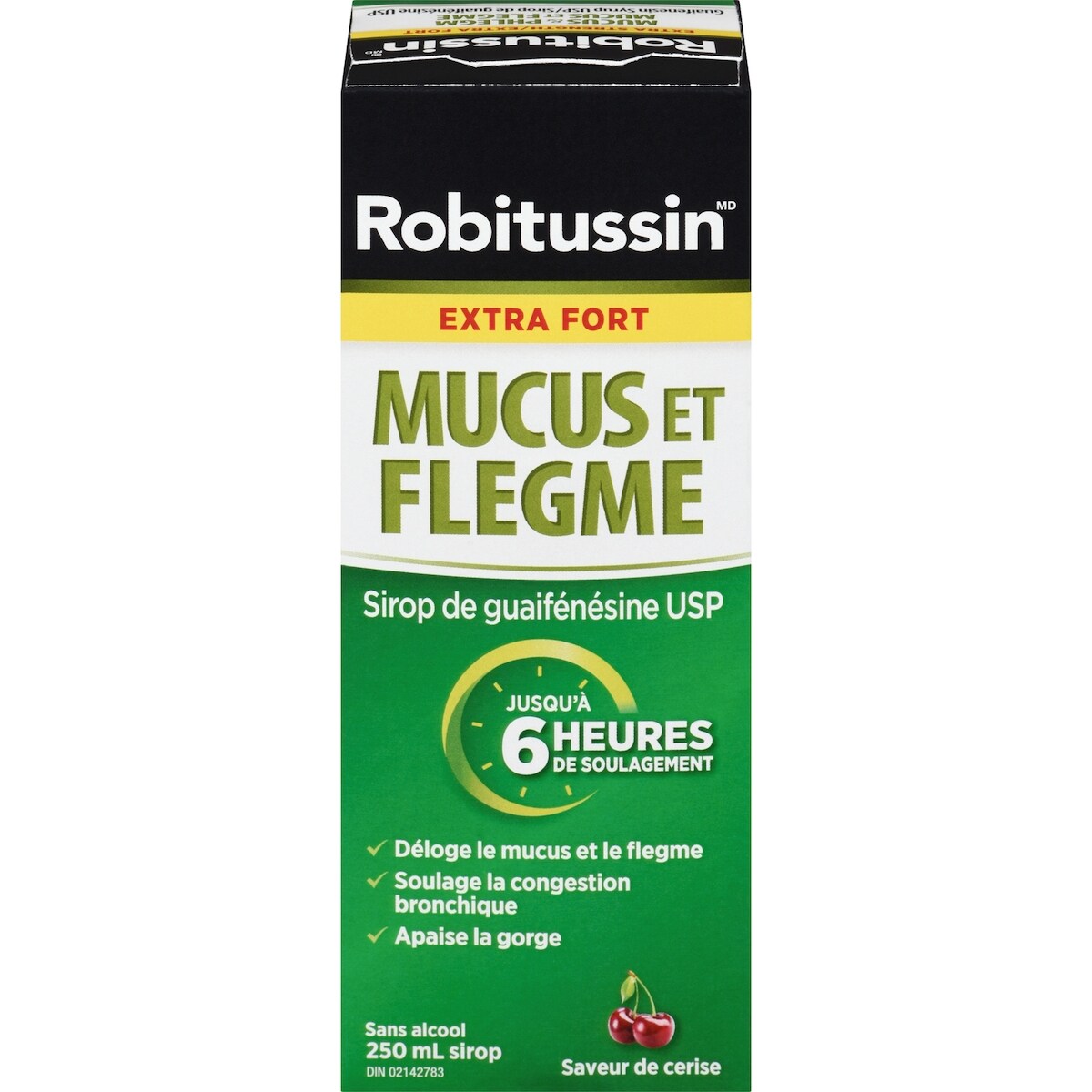 Mucus et Flegme Sirop Saveur de Cerise Extra Fort 250 ml