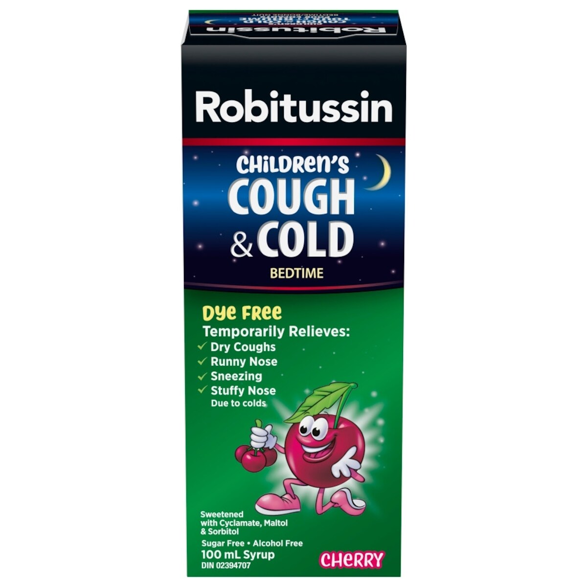 pour Enfants Toux et Rhume Bonne Nuit Liquide Cerise 100 ml