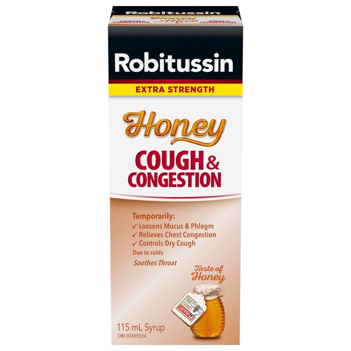 Toux et Congestion Sirop au Miel Extra Fort 115 ml