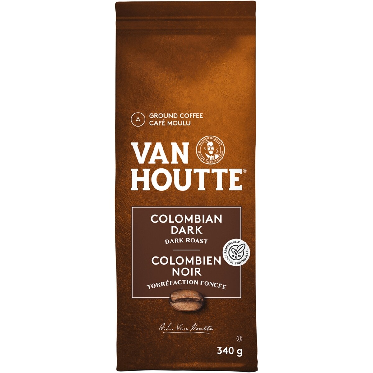 Café moulu corsé colombien