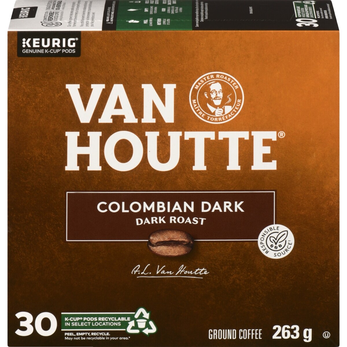 Capsules K-Cup de café colombien noir, torréfaction foncée