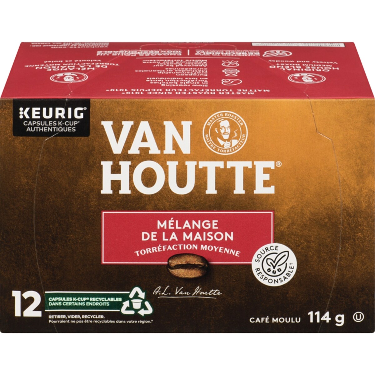 Capsules K-Cup de café Mélange de la maison, torréfaction moyenne, 12 unités