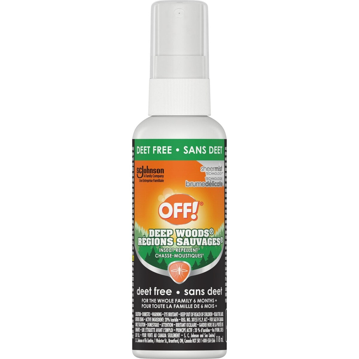 Régions sauvages® Chasse-Moustiques en Vaporisateur - Sans Deet
