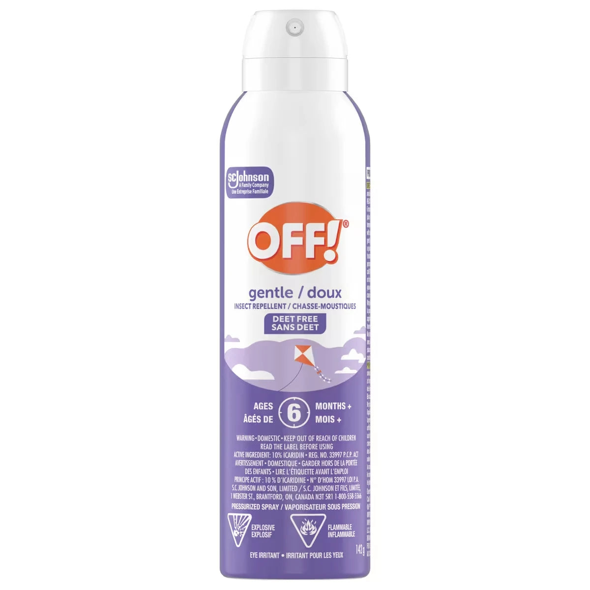Aérosol chasse-moustiques doux, sans Deet