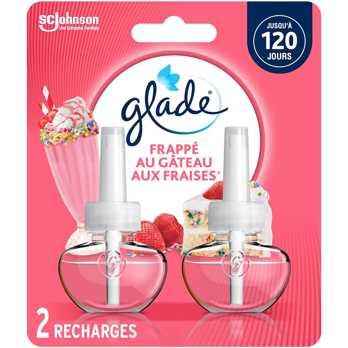 Branchées® Huile Parfumée Recharge - Frappé Au Gâteau Aux FraisesMC