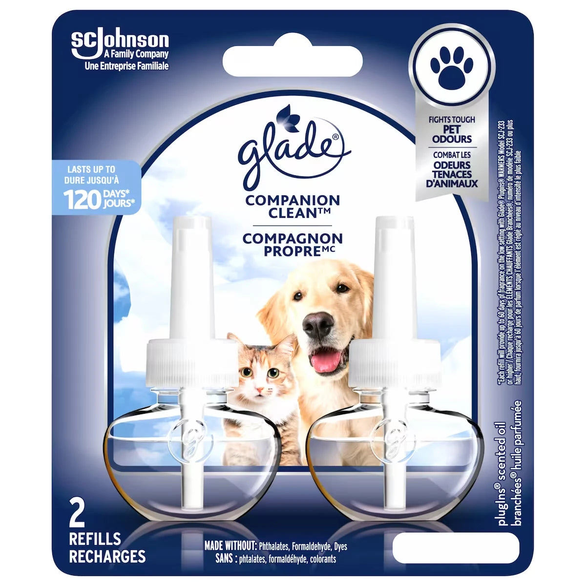 Animaux De Compagnie Branchées® Huile Parfumée Recharge - Compagnon PropreMC