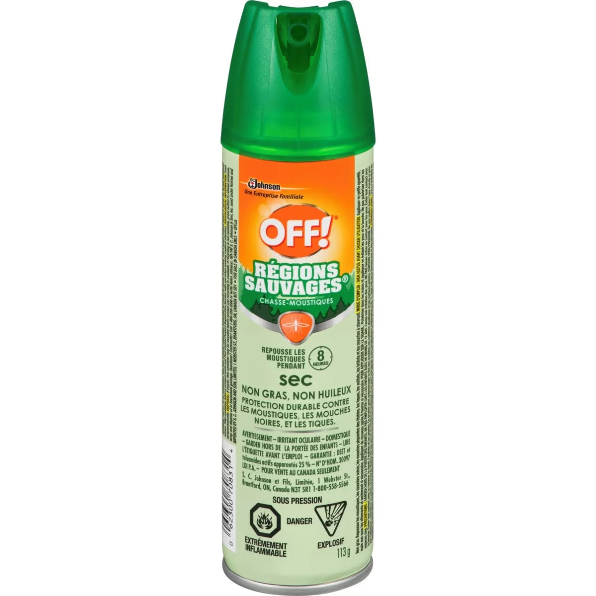 Régions sauvages® Chasse-moustiques – Sec