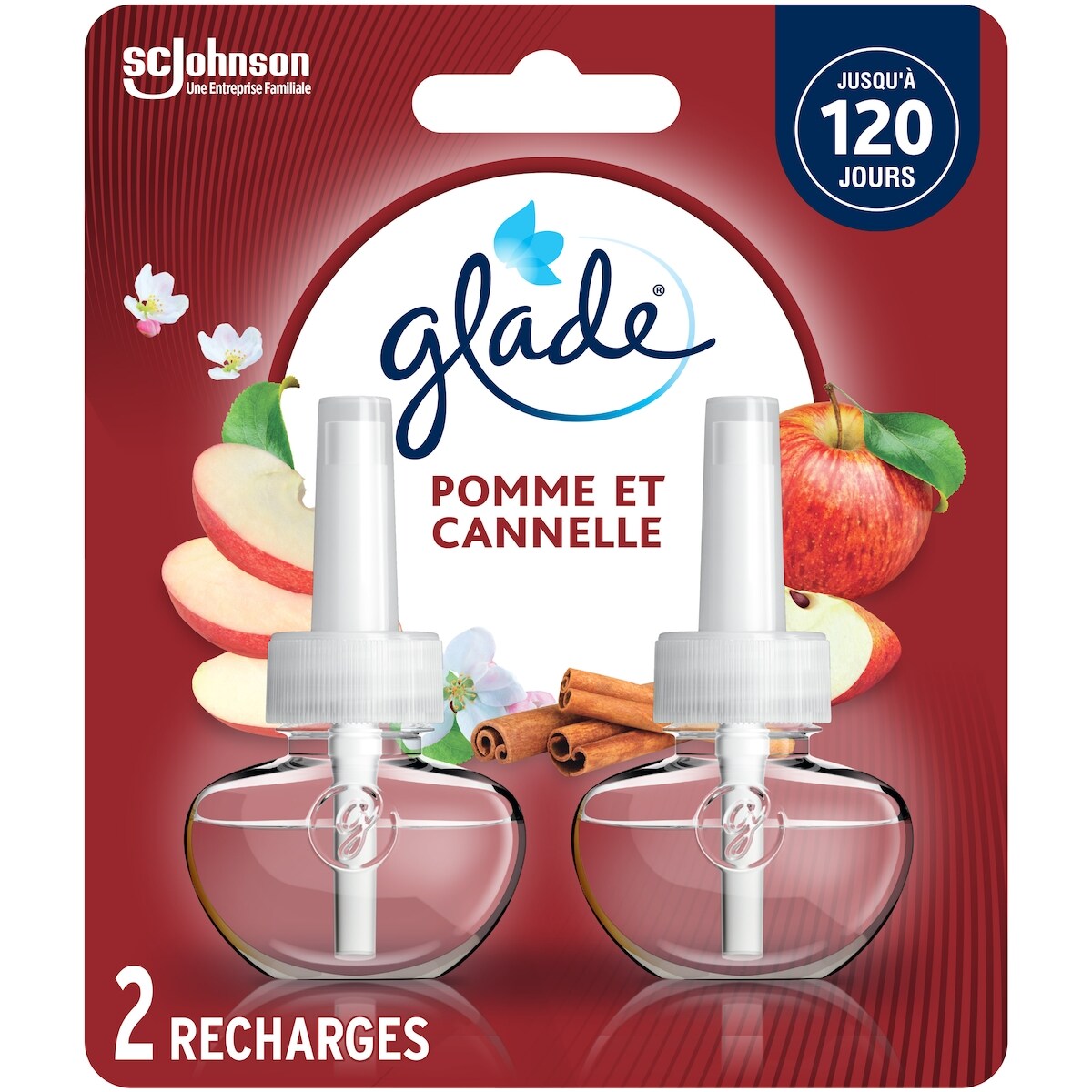 Branchées® Huile parfumée Recharge - Pomme et Cannelle