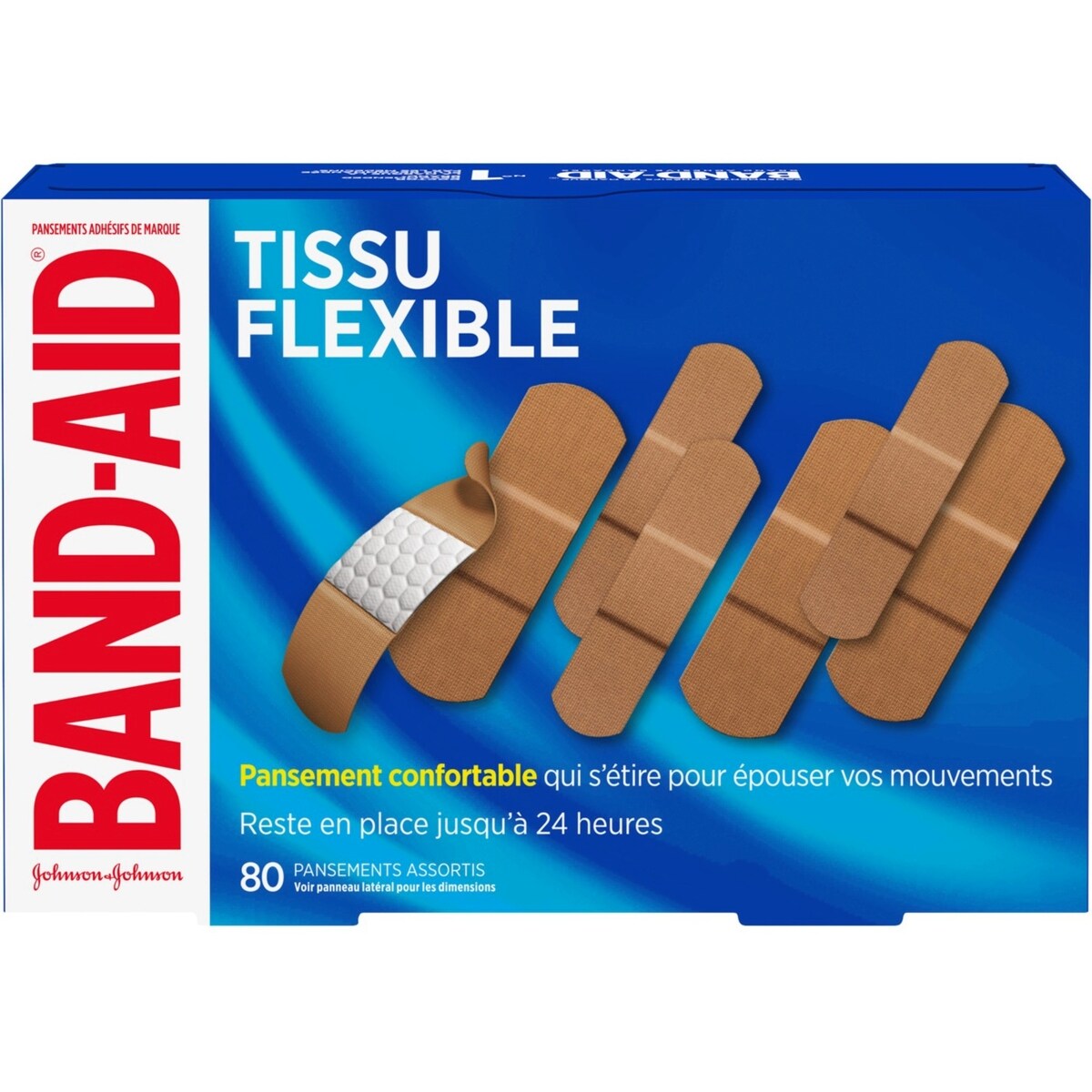Pansements adhésifs Tissu flexible