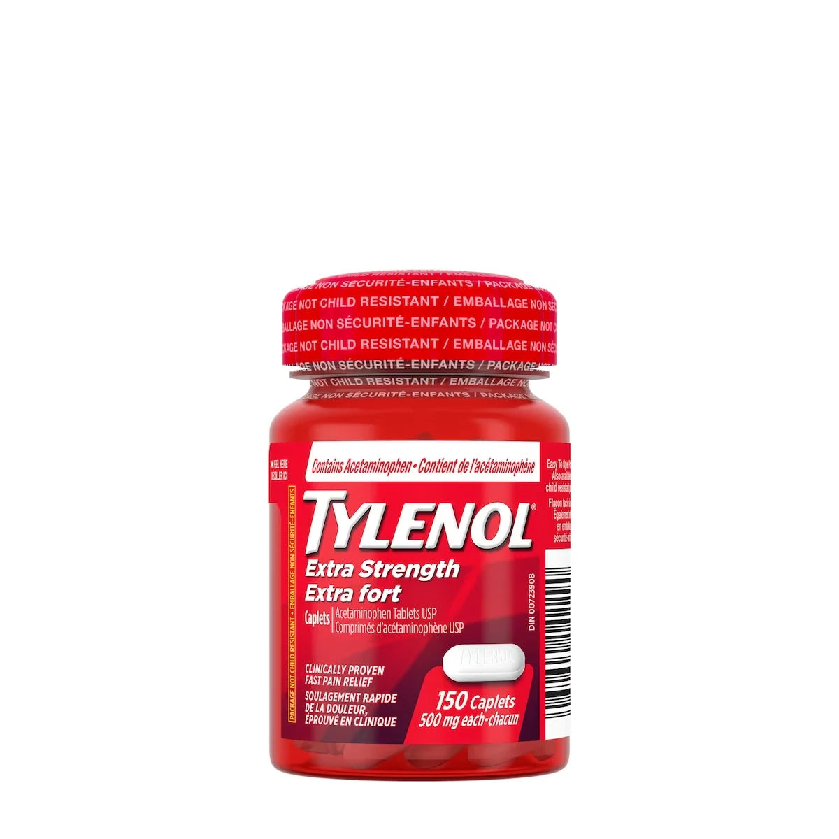 Acétaminophène à 500 mg, analgésique, extra fort, caplets