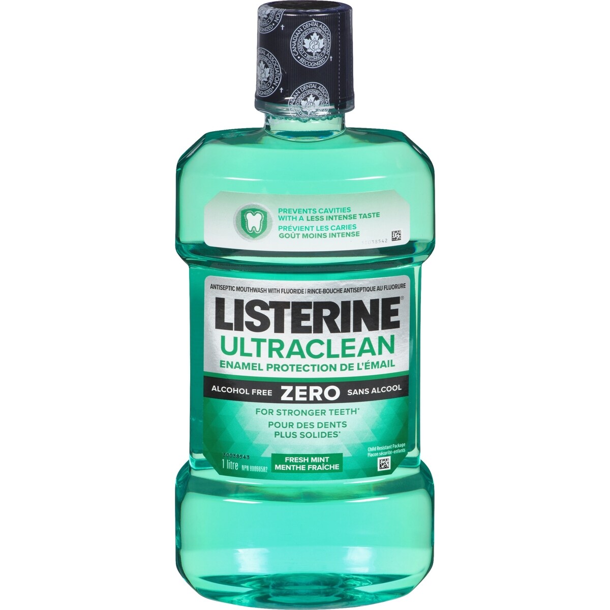 Rince-bouche antiseptique Ultraclean, Protection de l'émail 1L