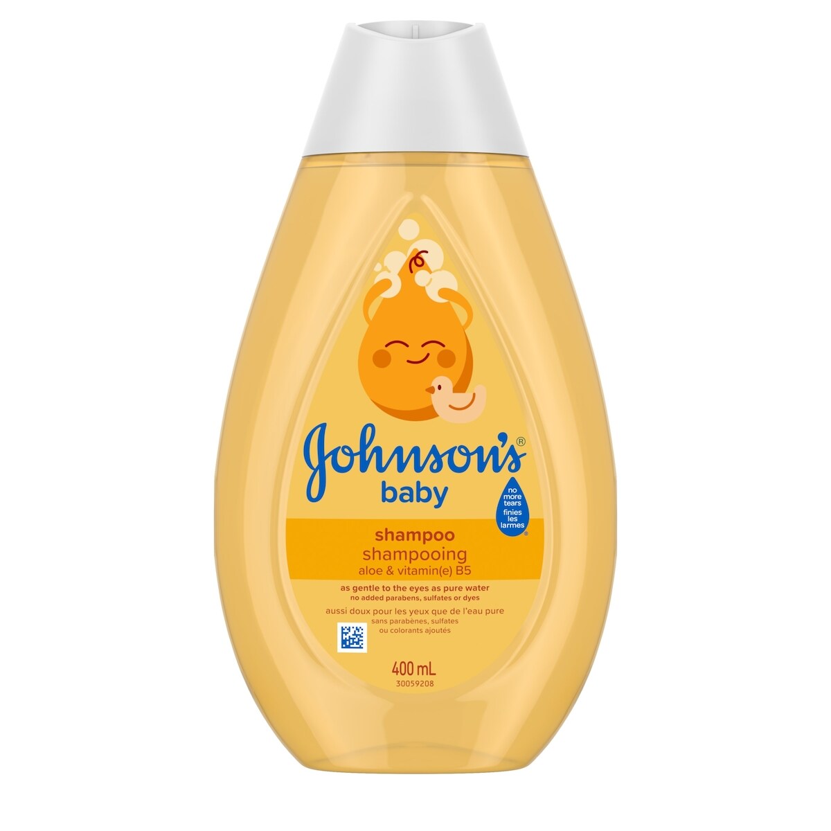 Shampoing doux et sans parabènes finies les larmes, pour bébés
