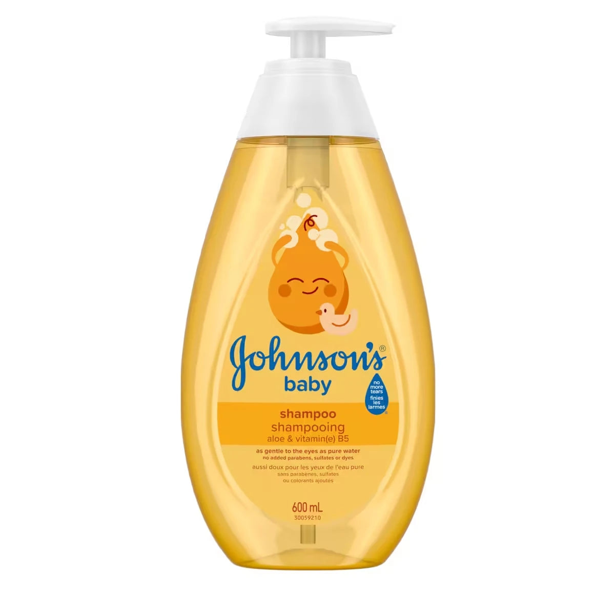 Shampoing doux et sans parabènes finies les larmes, pour bébés  600mL