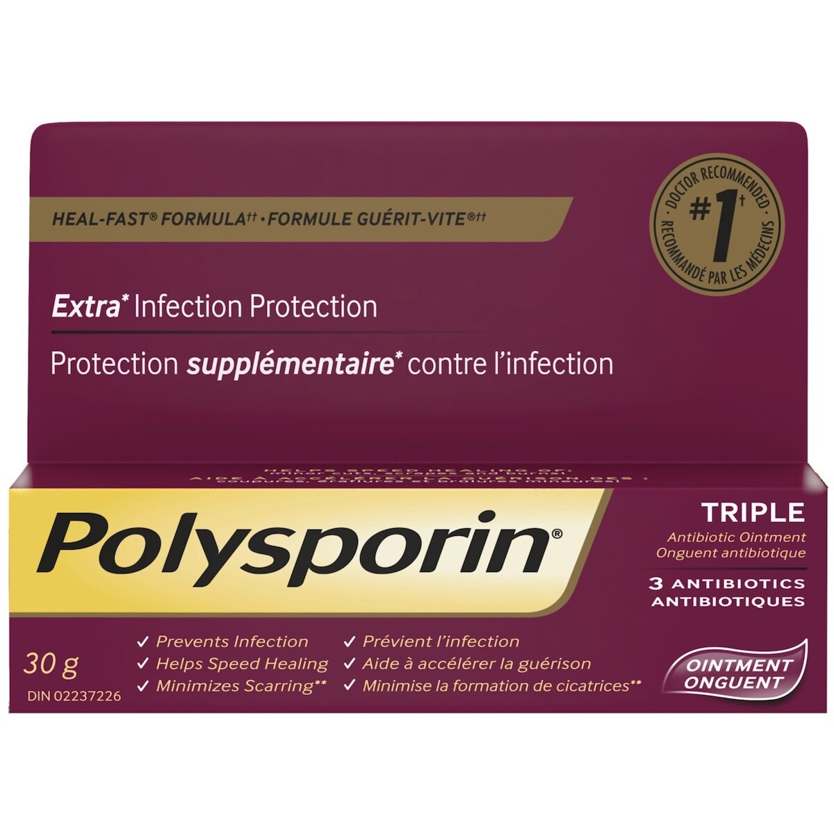 Triple, Onguent antibiotique Formule Guérit-vite