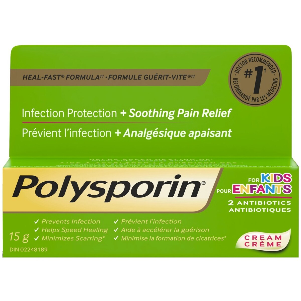 Crème antibiotique pour enfants, premiers soins