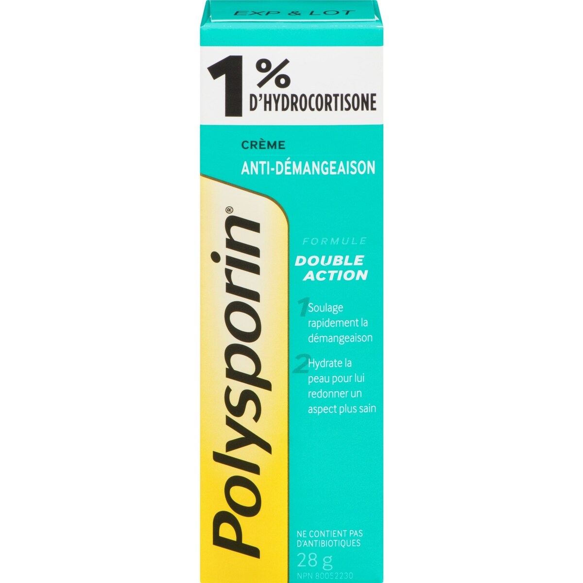 Crème anti-démangeaison à base d'hydrocortisone à 1 % 28 g