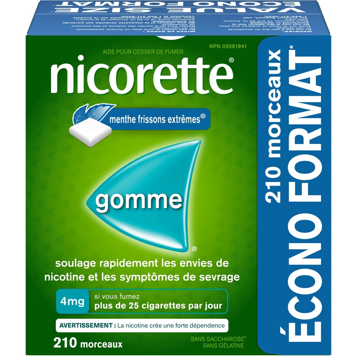 Gomme, Menthe Frissons Extremes, 4 mg