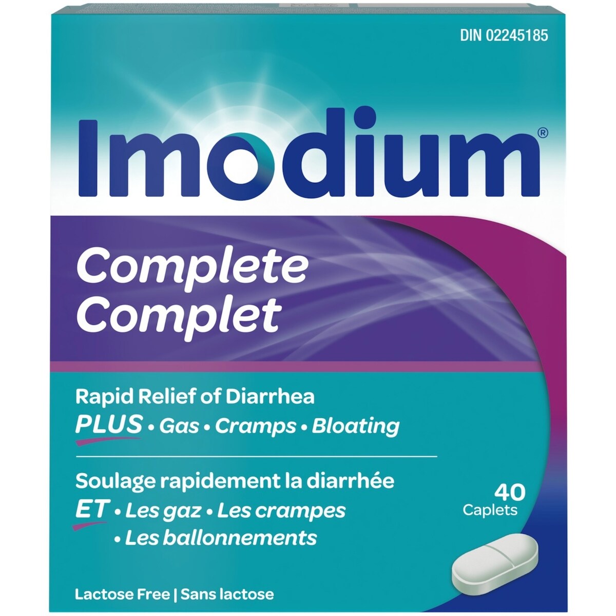 Complet Caplets Antidiarrhéiques qui Soulagent Les Gaz