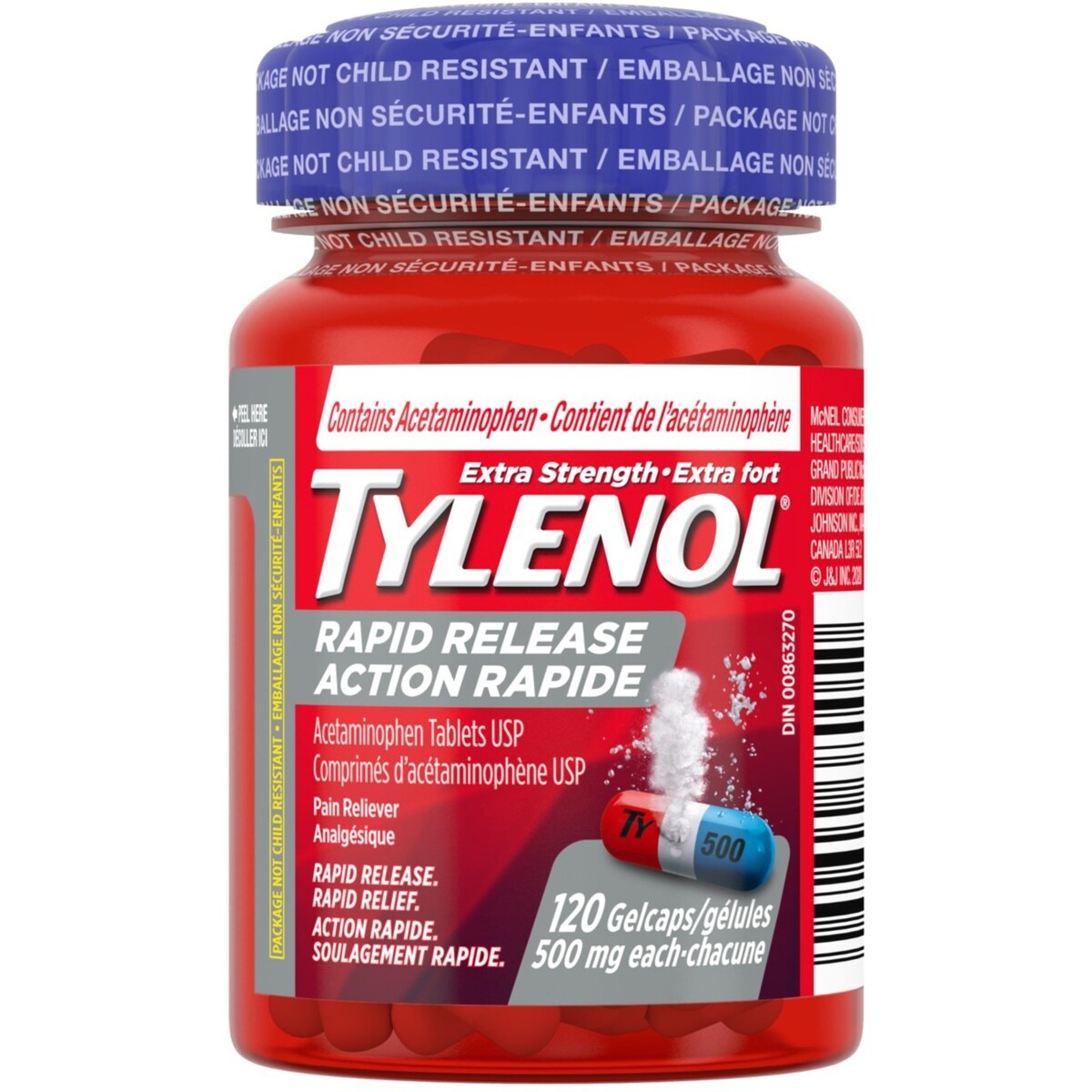 TYLENOL Action Rapide, 120 gélules