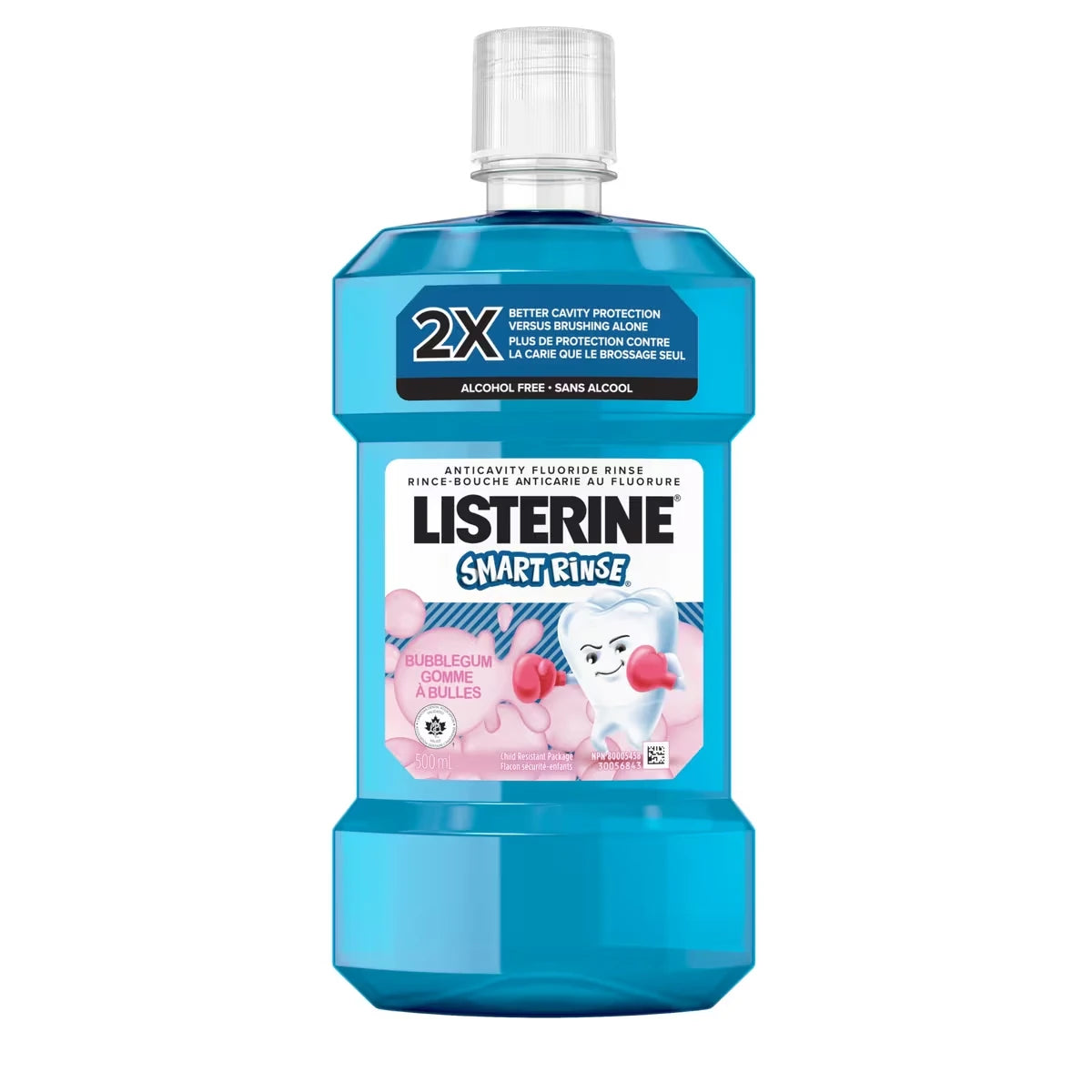 Smart Rinse Gomme balloune, rince-bouche pour enfants, sans alcool, 500 ml