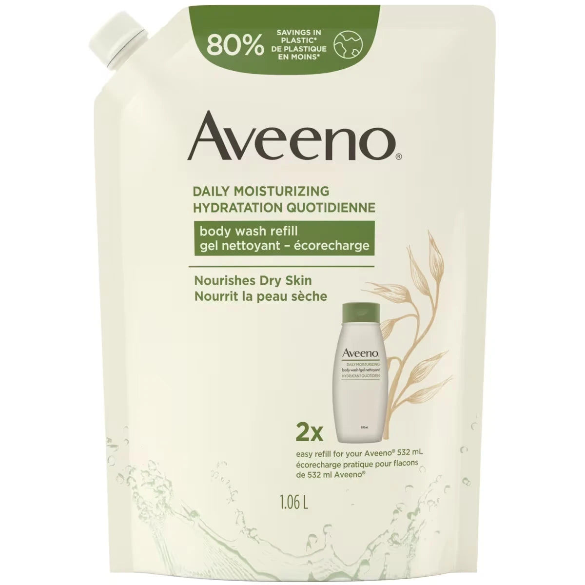 Gel nettoyant hydratant quotidien, Écorecharge