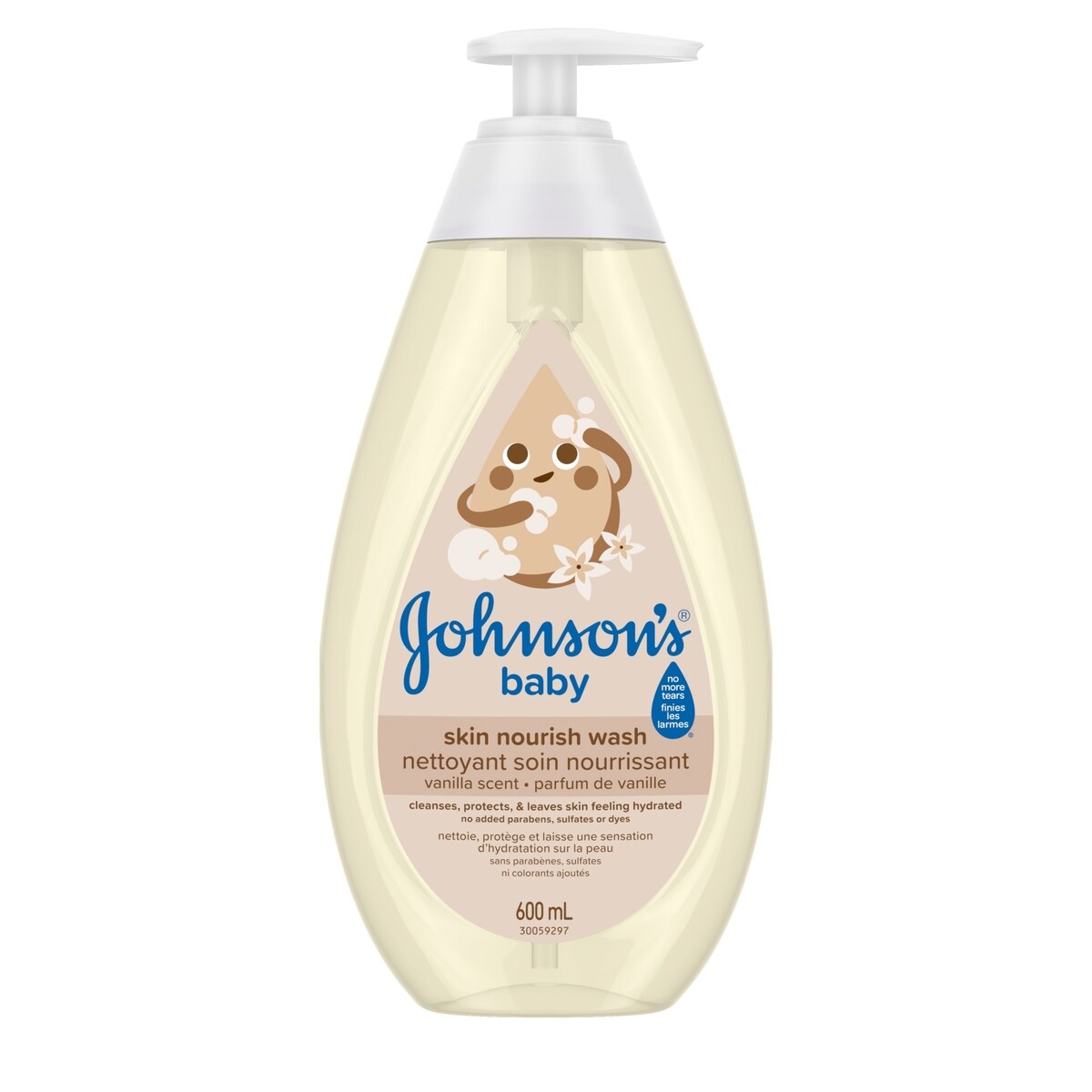 Nettoyant hydratant soin nourrissant vanille et avoine pour peau sensible