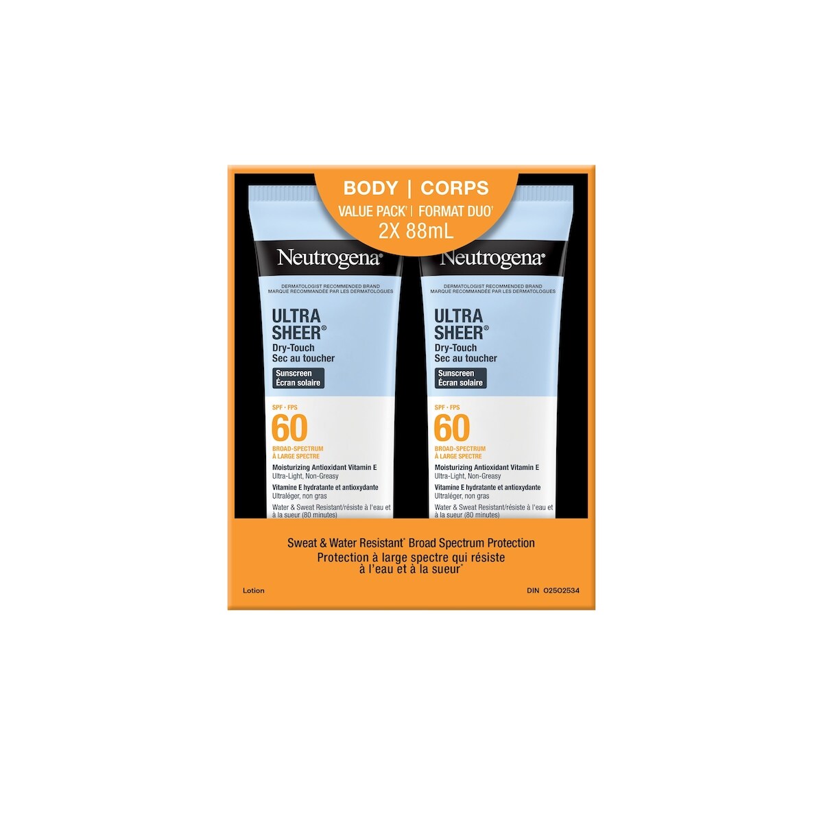 Ultra Sheer Écran Solaire Sec Au Toucher, Fps 60