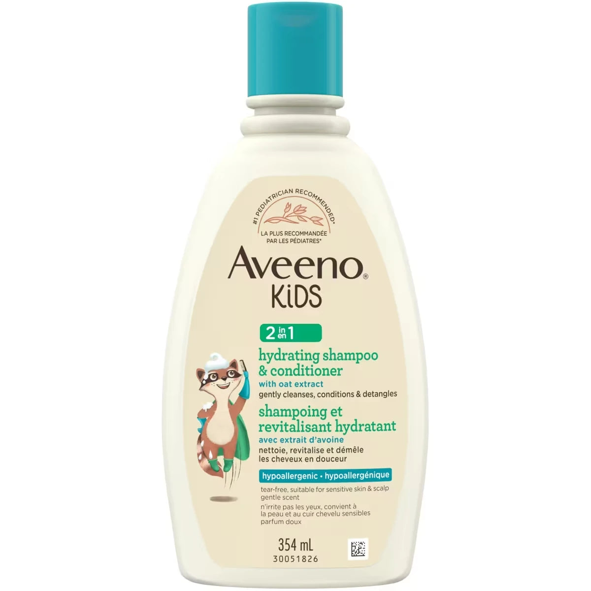 Shampoing et revitalisant hydratant 2 en 1 pour enfants