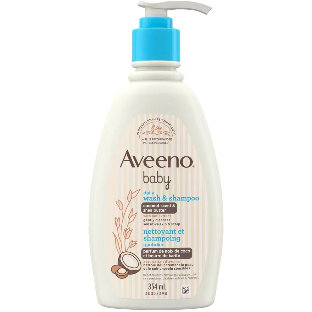 Baby Nettoyant Et Shampoing Quotidien, Parfum De Noix De Coco