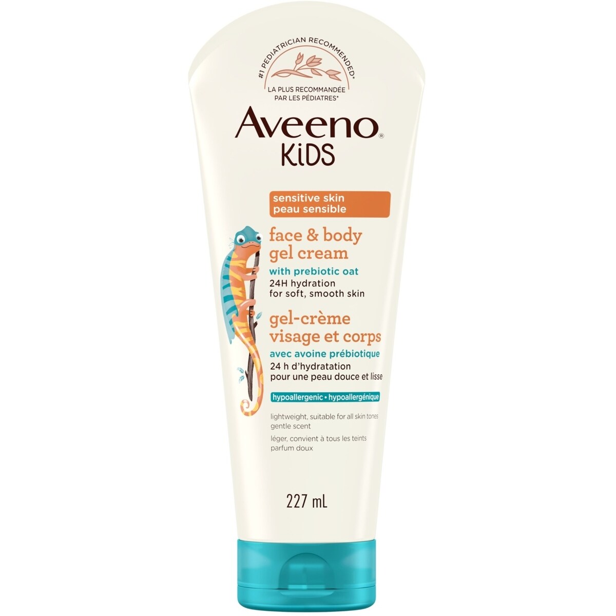 Gel-crème visage et corps pour enfants, peau sensible
