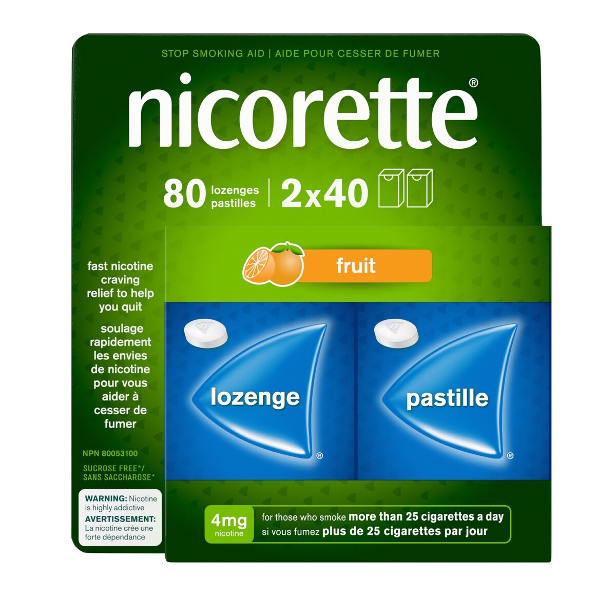 Pastilles Fruit frais 4 mg