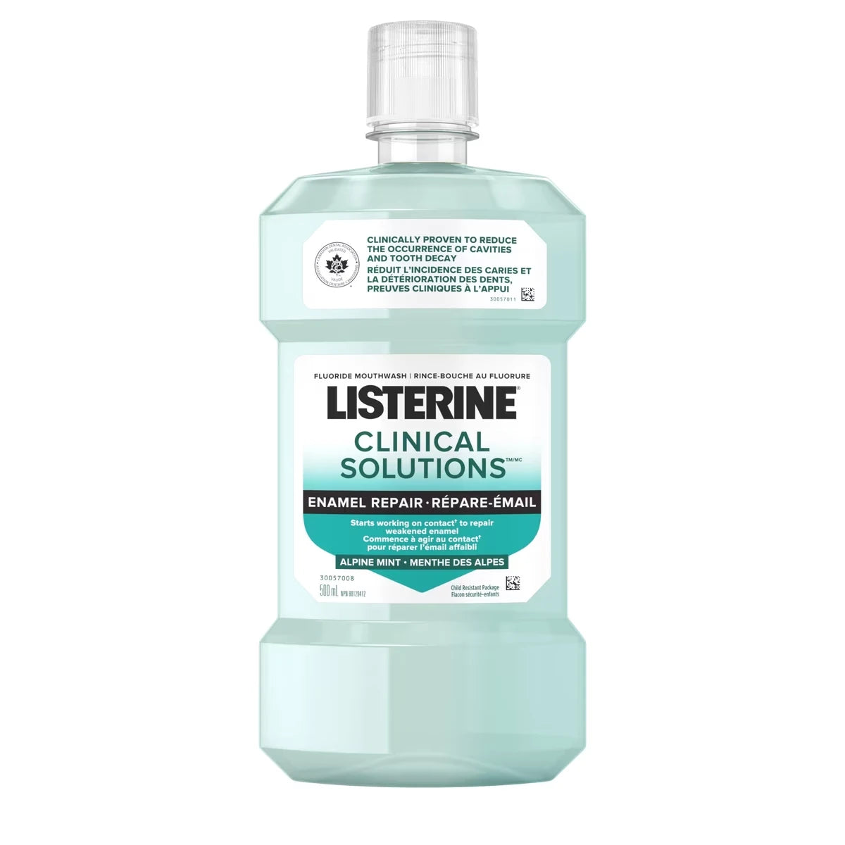 Solutions cliniques Répare-émail à la menthe, rince-bouche quotidien