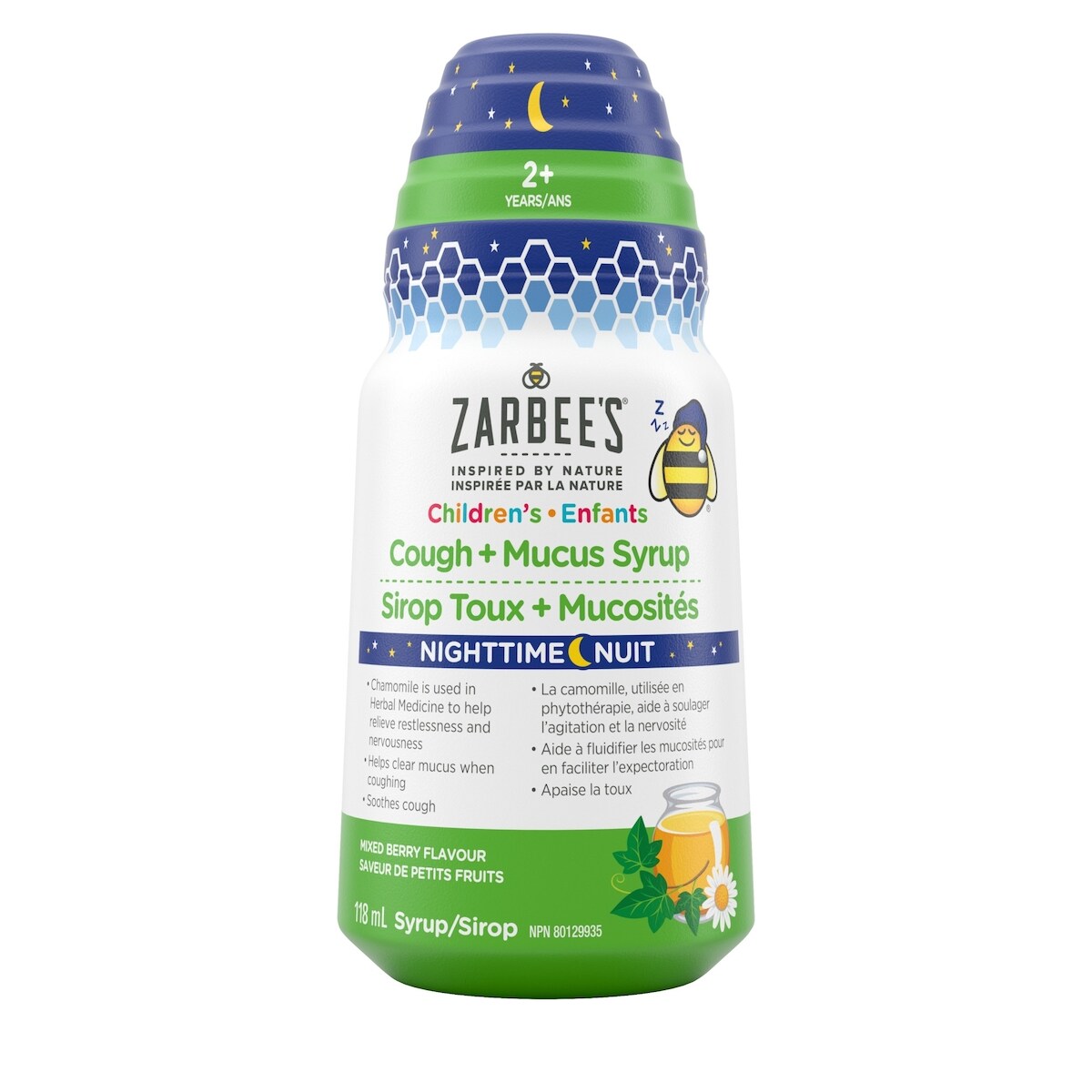 Sirop Toux + Mucosités pour enfants pour la nuit