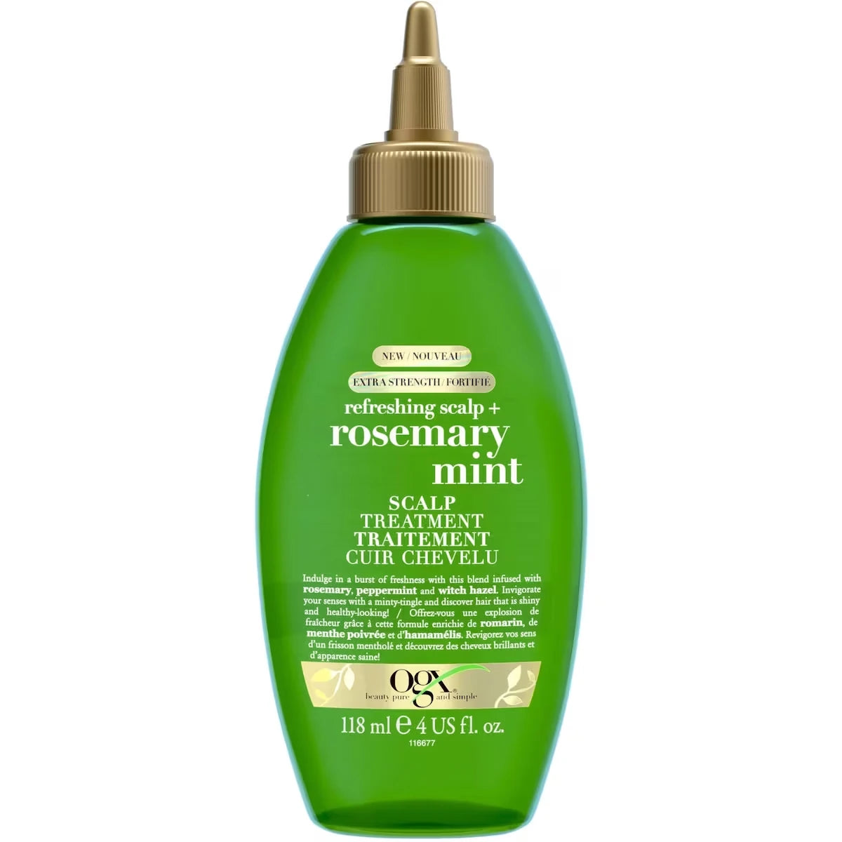 Traitement cuir chevelu fortifié cuir chevelu revigoré + romarin et menthe