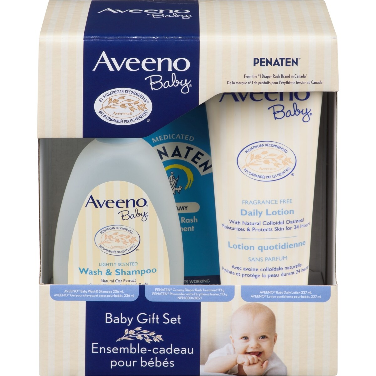 Ensemble cadeau pour bébés, peau sensible
