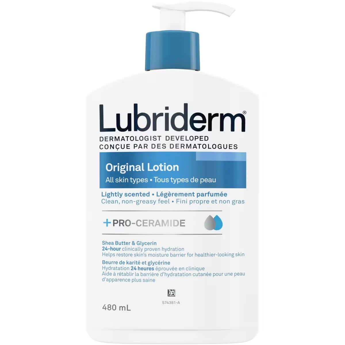 Original Lotion, Shea Butter, Glycerin, Pro-Ceramide, All skin types, Free of parabens