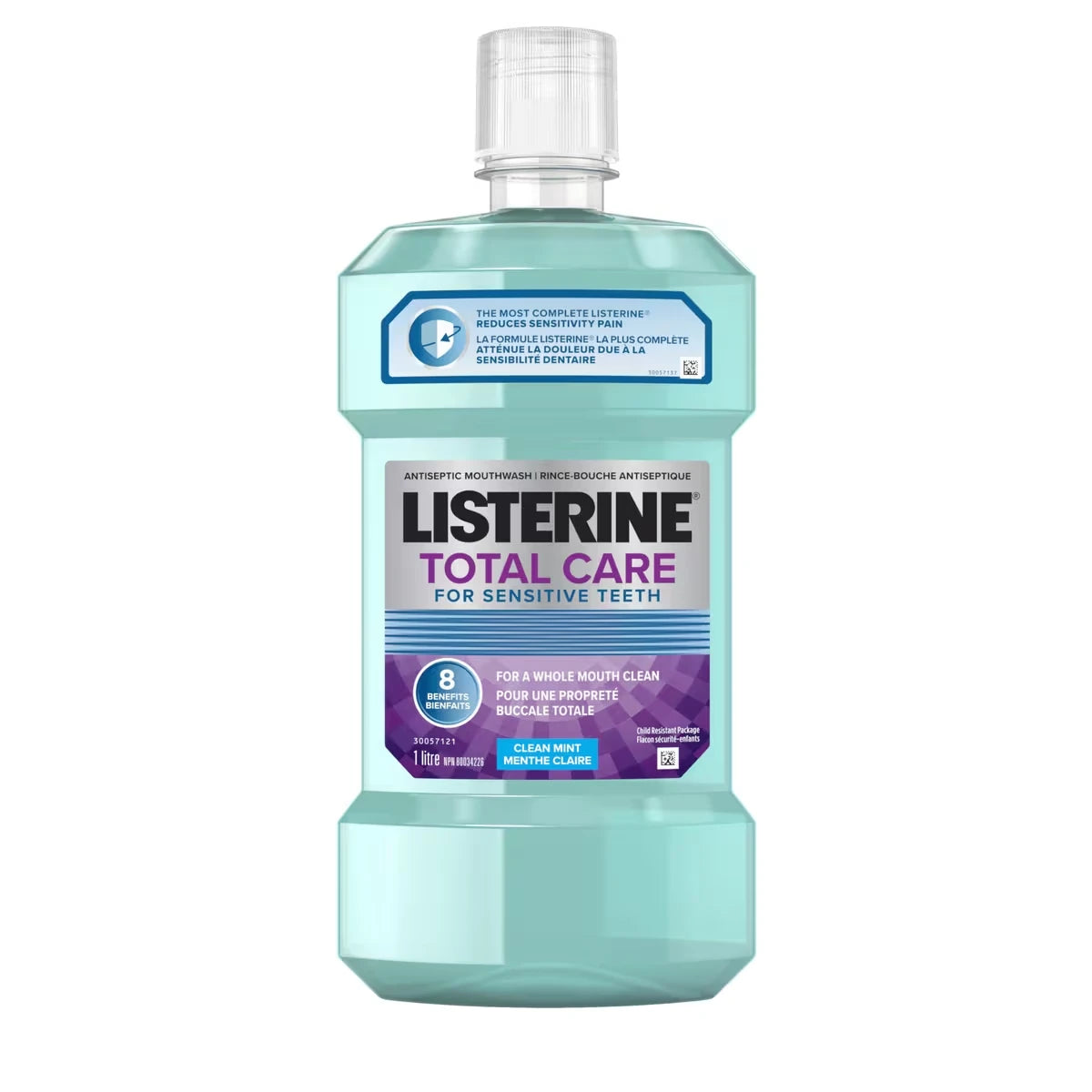 Rince-bouche antiseptique Total Care, pour dents sensibles 1L
