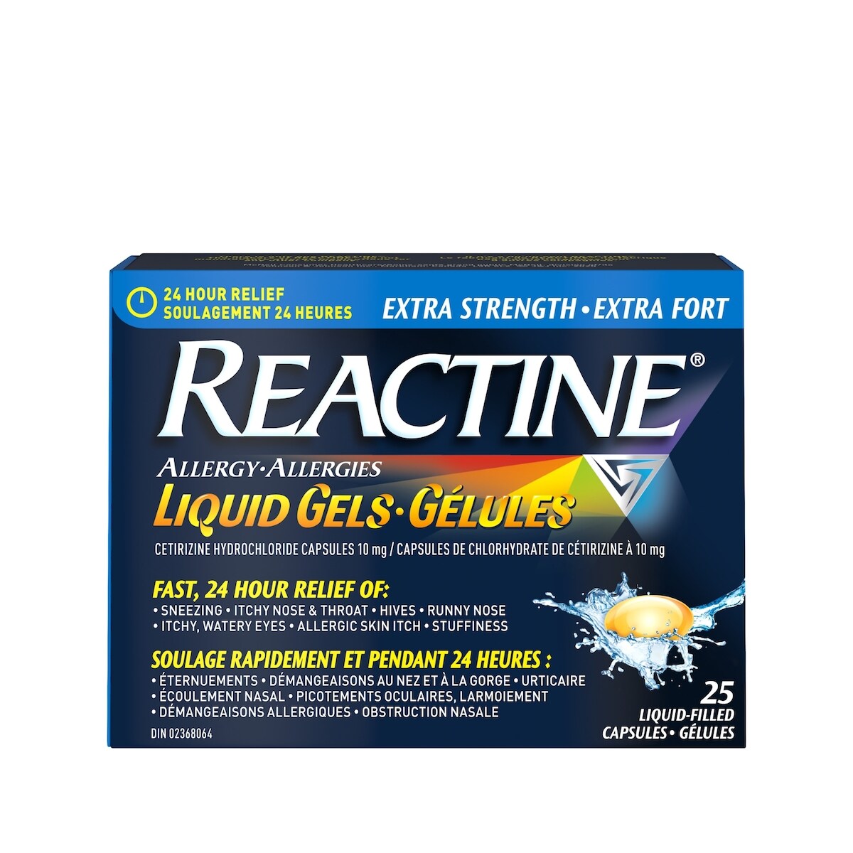 Extra fort, Soulagement 24 h des allergies, gélules à 10 mg