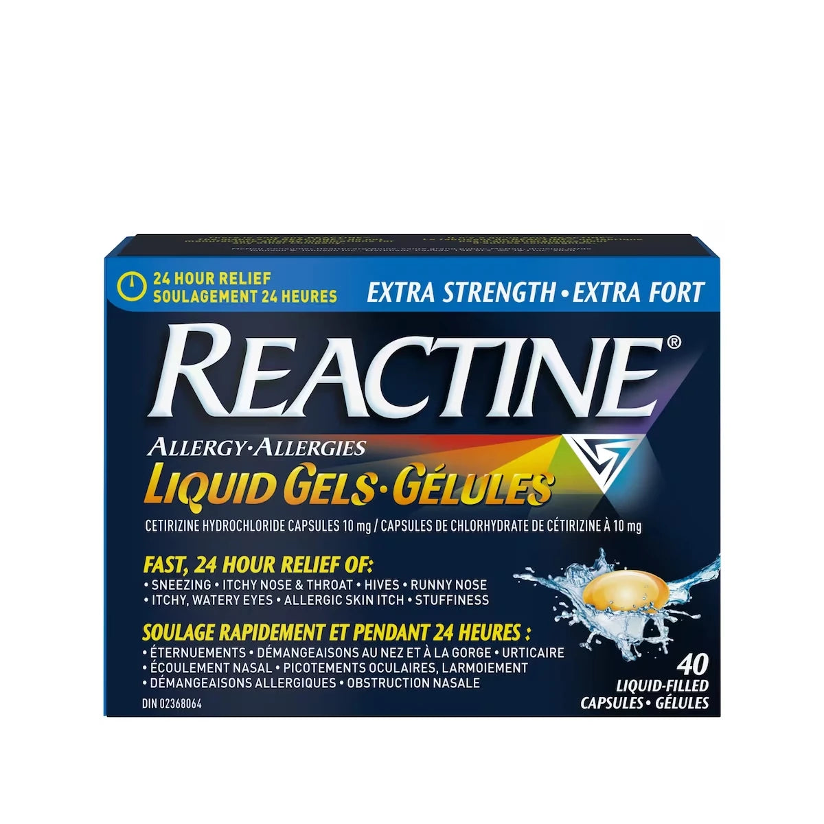 Extra fort, Soulagement 24 h des allergies, gélules à 10 mg