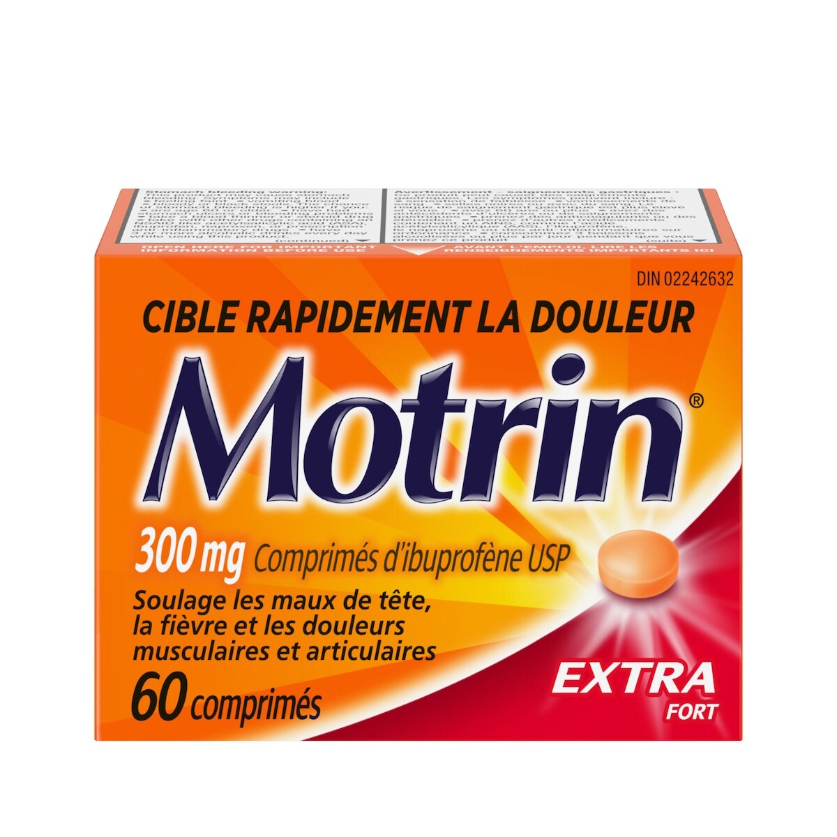 Analgésique à l’ibuprofène, Extra fort, comprimés à 300 mg