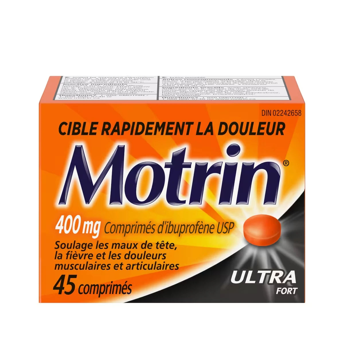 Analgésique à l’ibuprofène, Ultra fort, comprimés à 400 mg