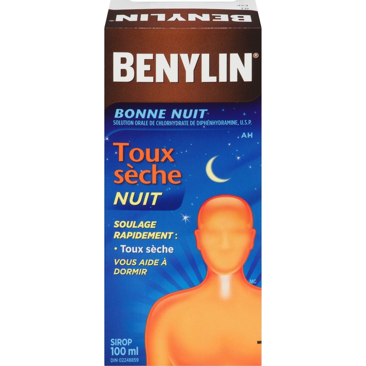 Sirop pour la toux sèche, Nuit, régulier