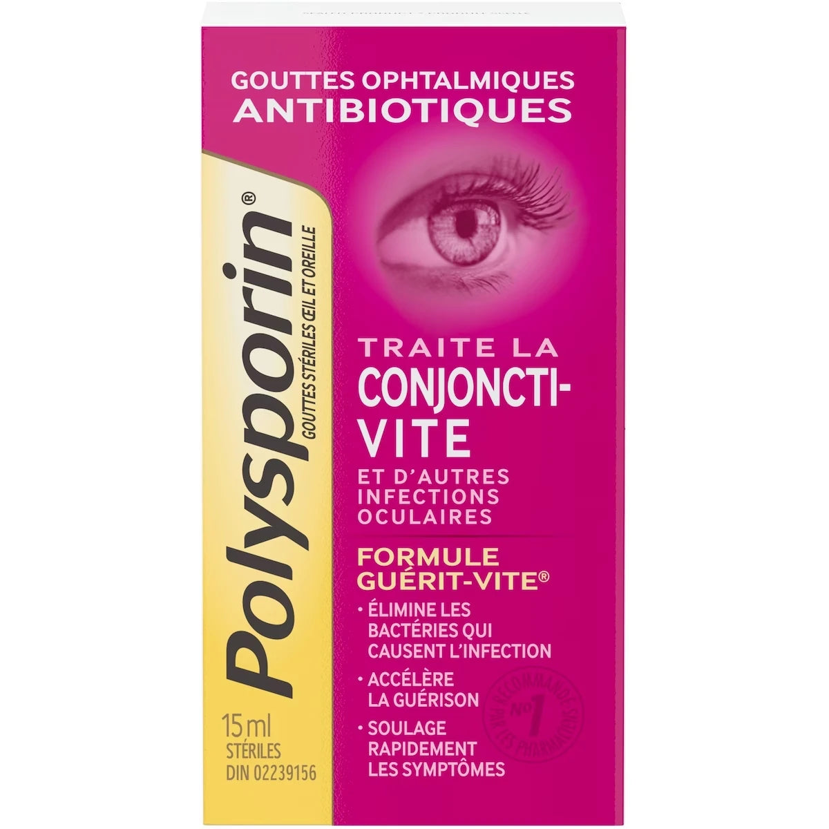 Gouttes antibiotiques Œil et oreille, 15 ml