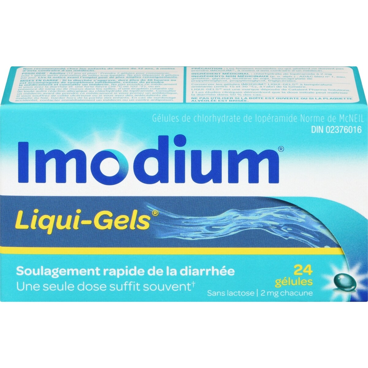 Soulagement de la diarrhée, gélules 24 ea