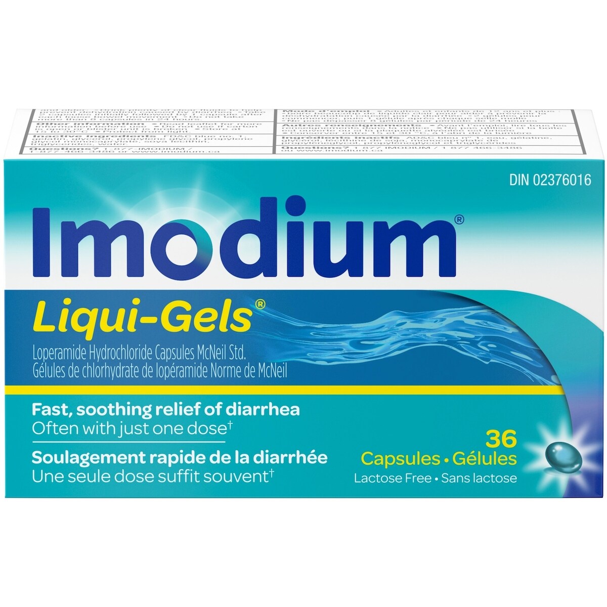 IMODIUM® LIQUI-GELS®, 36 gélules