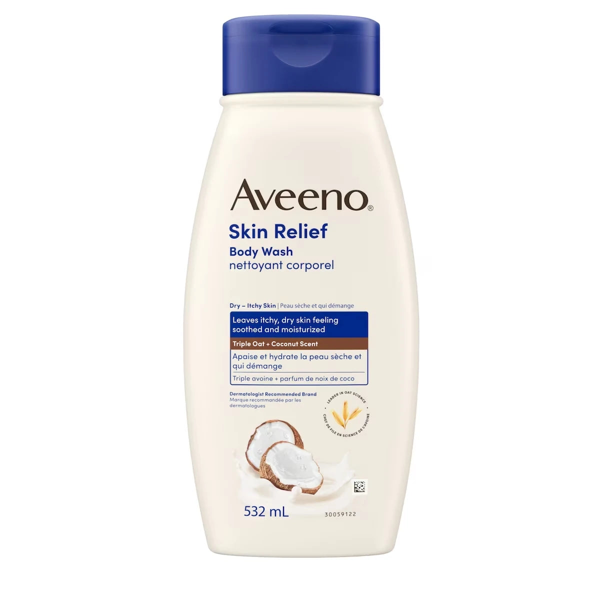 Nettoyant corporel apaisant au doux parfum de noix de coco